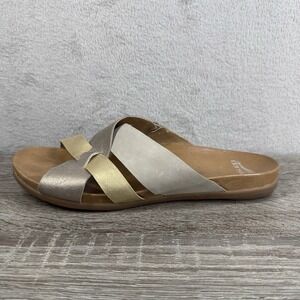 Dansko Joanna Slide Sandal Neutral Leather Women's Size 42 US 11.5